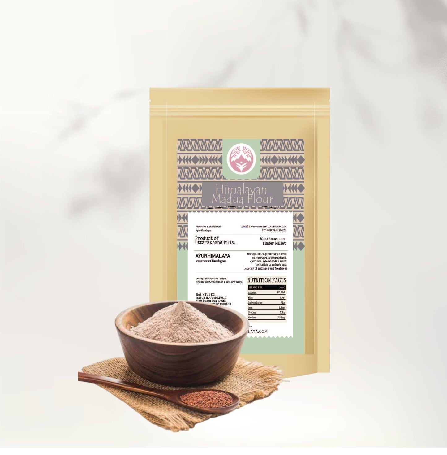 AyurHimalaya Himalayan Madua (Finger Millet) Flour: A Nutrient-Rich Culinary Marvel